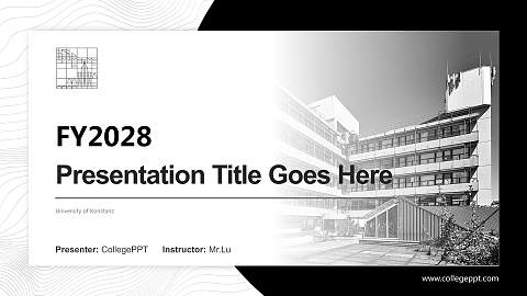 University of Konstanz Academic Presentation/Research Findings Report PPT Template