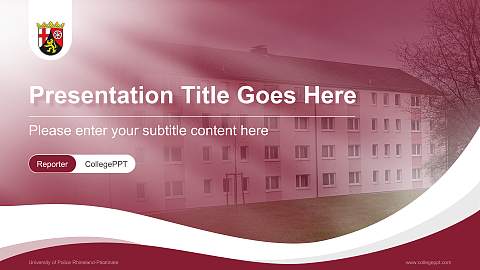 University of Police Rhineland-Palatinate Lecture Sharing and Networking Event PPT Template