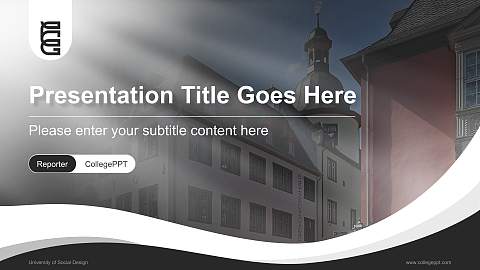 University of Social Design Lecture Sharing and Networking Event PPT Template