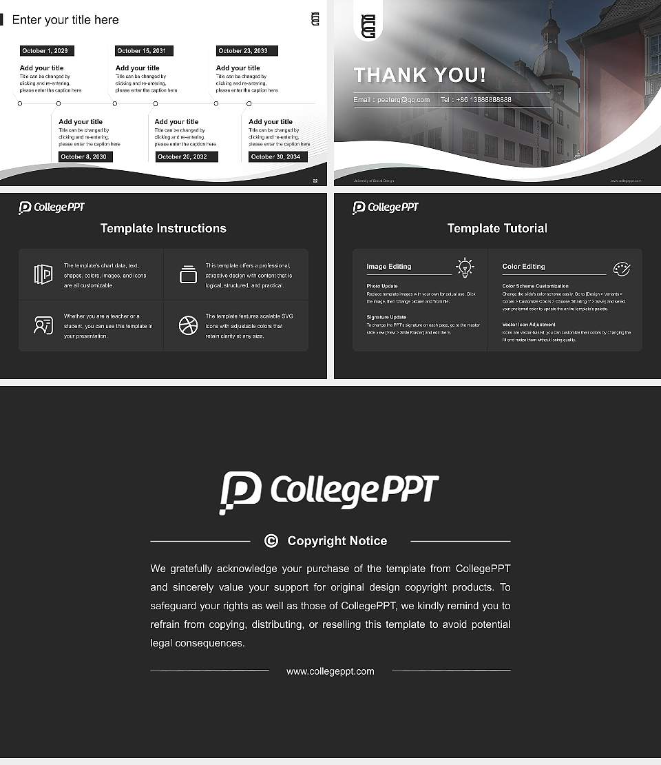 University of Social Design Lecture Sharing and Networking Event PPT Template16:9 ratio PPT effect preview image4