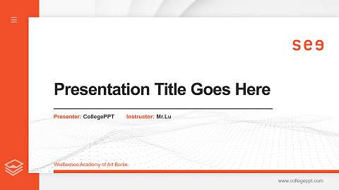 Weißensee Academy of Art Berlin Thesis Proposal/Graduation Defense PPT Template