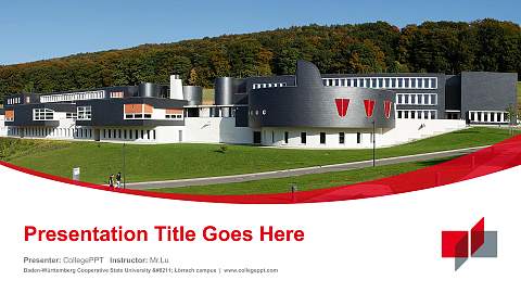 Baden-Württemberg Cooperative State University – Lörrach campus Course/Courseware Creation PPT Template