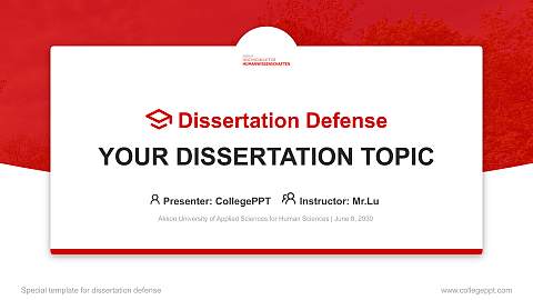 Akkon University of Applied Sciences for Human Sciences Graduation Thesis Defense PPT Template