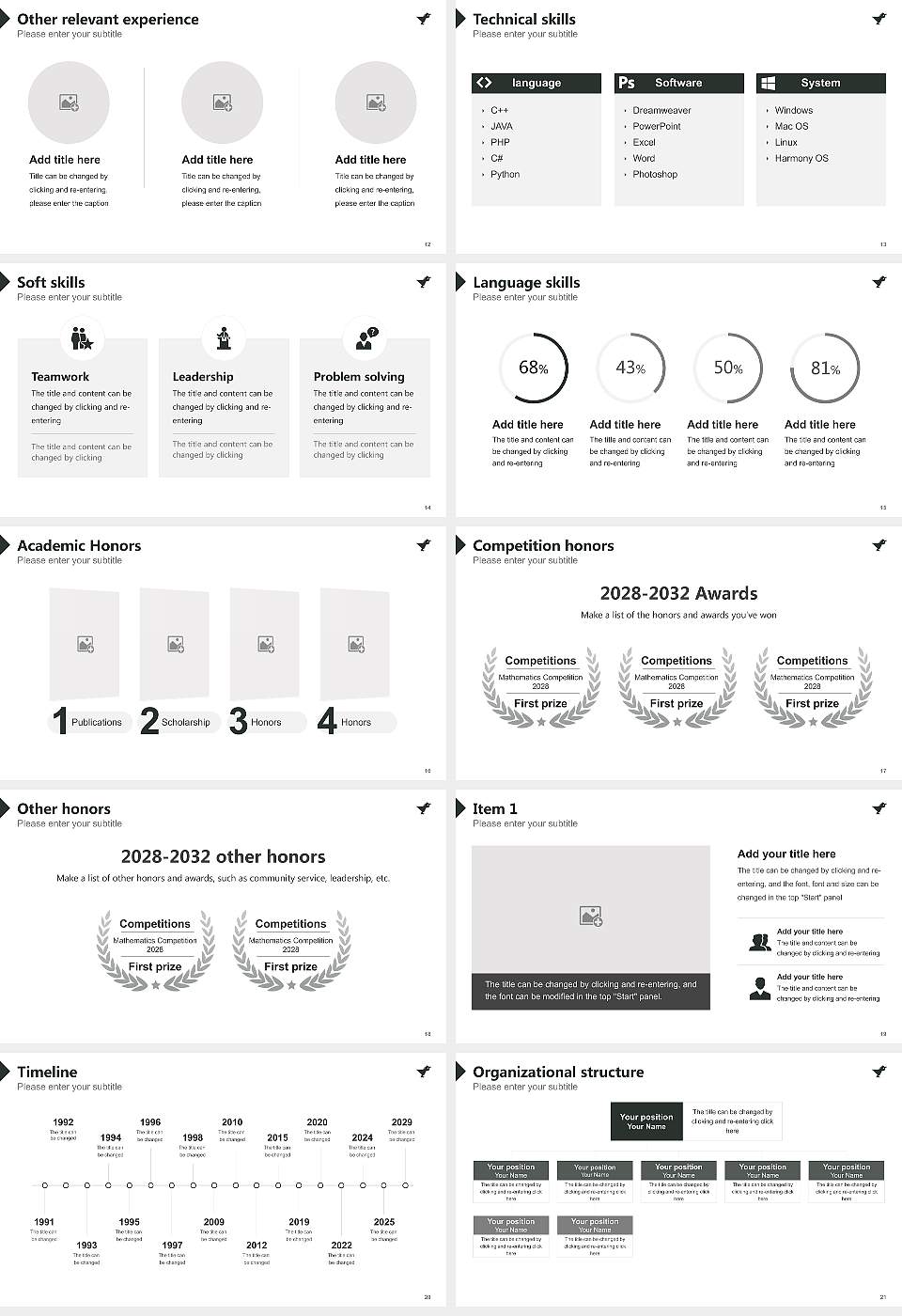 Wismar University of Applied Sciences：Technology, Business and Design Resume PPT Template16:9 ratio PPT effect preview image3