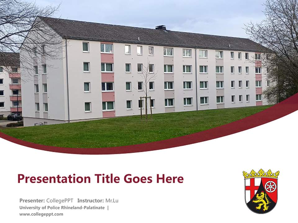 University of Police Rhineland-Palatinate Course/Courseware Creation PPT Template4:3 ratio PPT effect preview image5