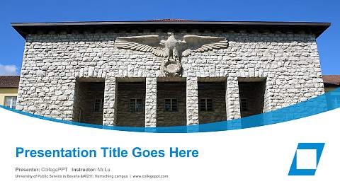 University of Public Service in Bavaria – Herrsching campus Course/Courseware Creation PPT Template