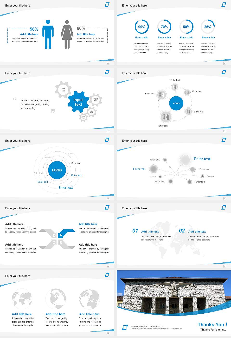 University of Public Service in Bavaria – Herrsching campus Course/Courseware Creation PPT Template16:9 ratio PPT effect preview image4