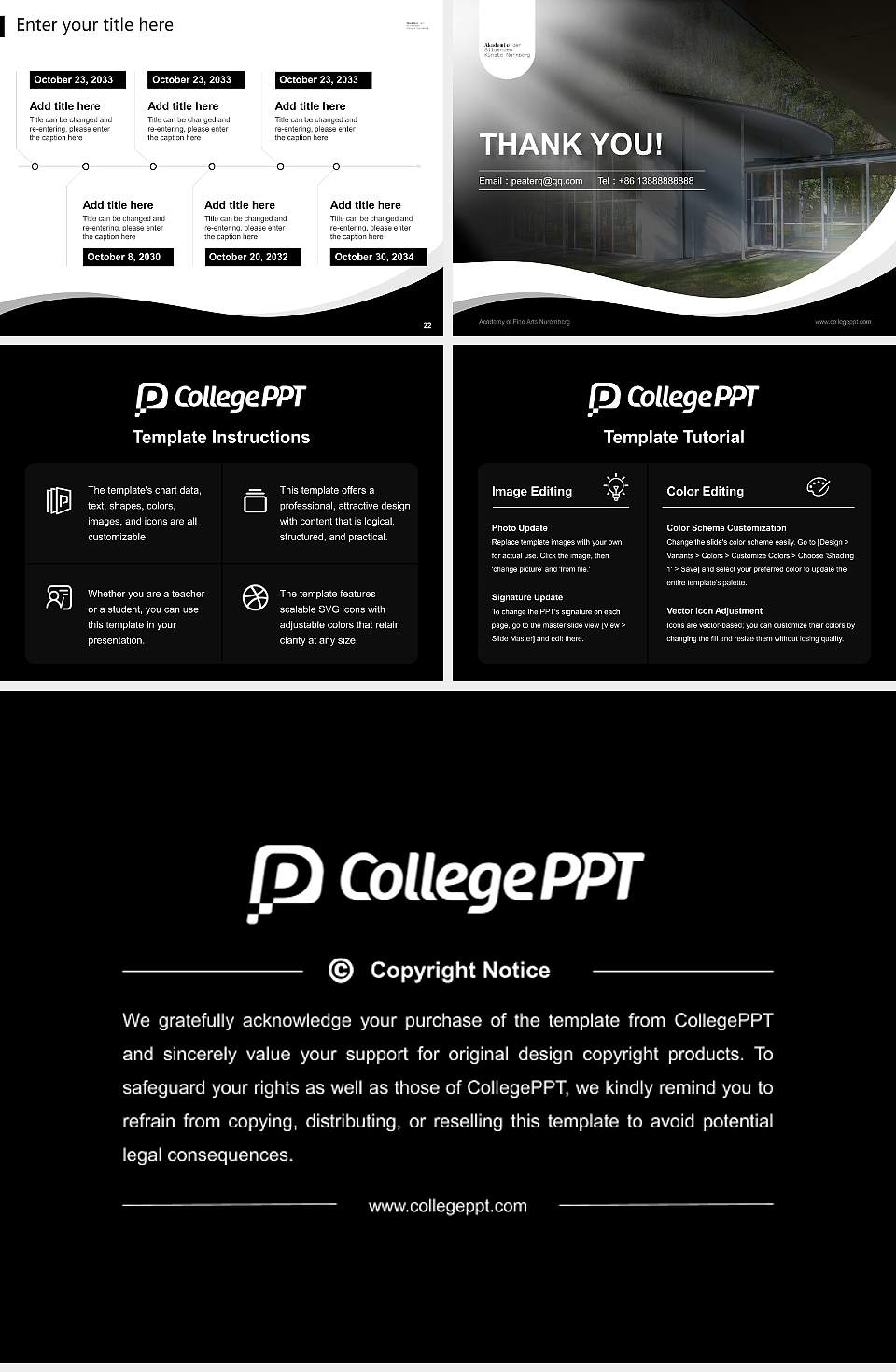 Academy of Fine Arts Nuremberg Lecture Sharing and Networking Event PPT Template4:3 ratio PPT effect preview image4