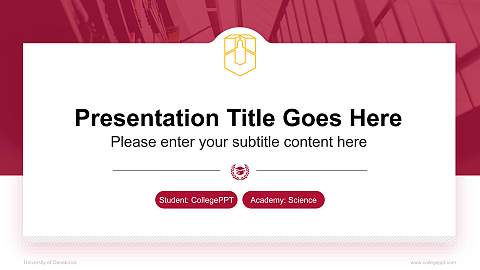 University of Osnabrück National Scholarship Defense PPT Template