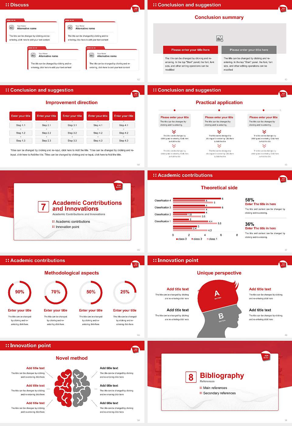 Alice Salomon University of Applied Sciences Berlin Graduation Thesis Defense PPT Template16:9 ratio PPT effect preview image6