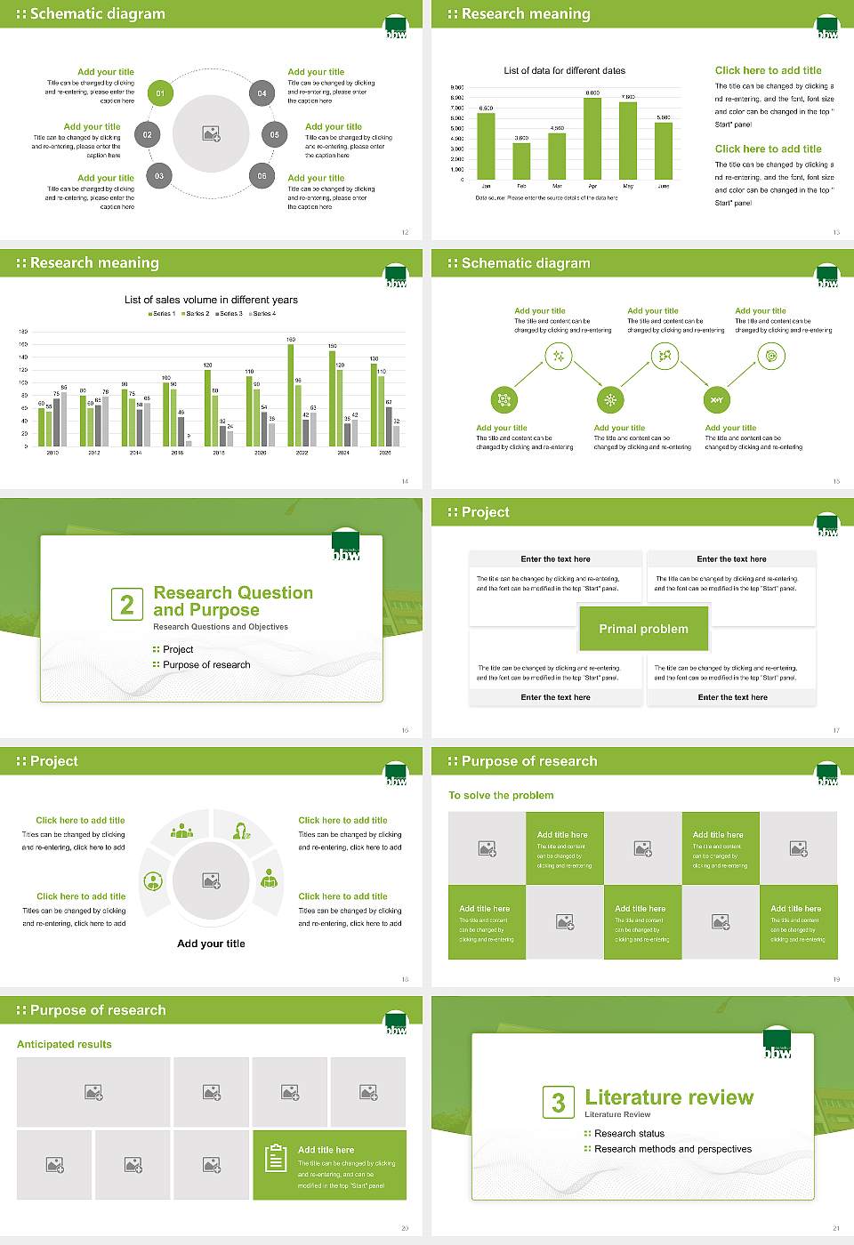 bbw University of Applied Sciences Graduation Thesis Defense PPT Template16:9 ratio PPT effect preview image3