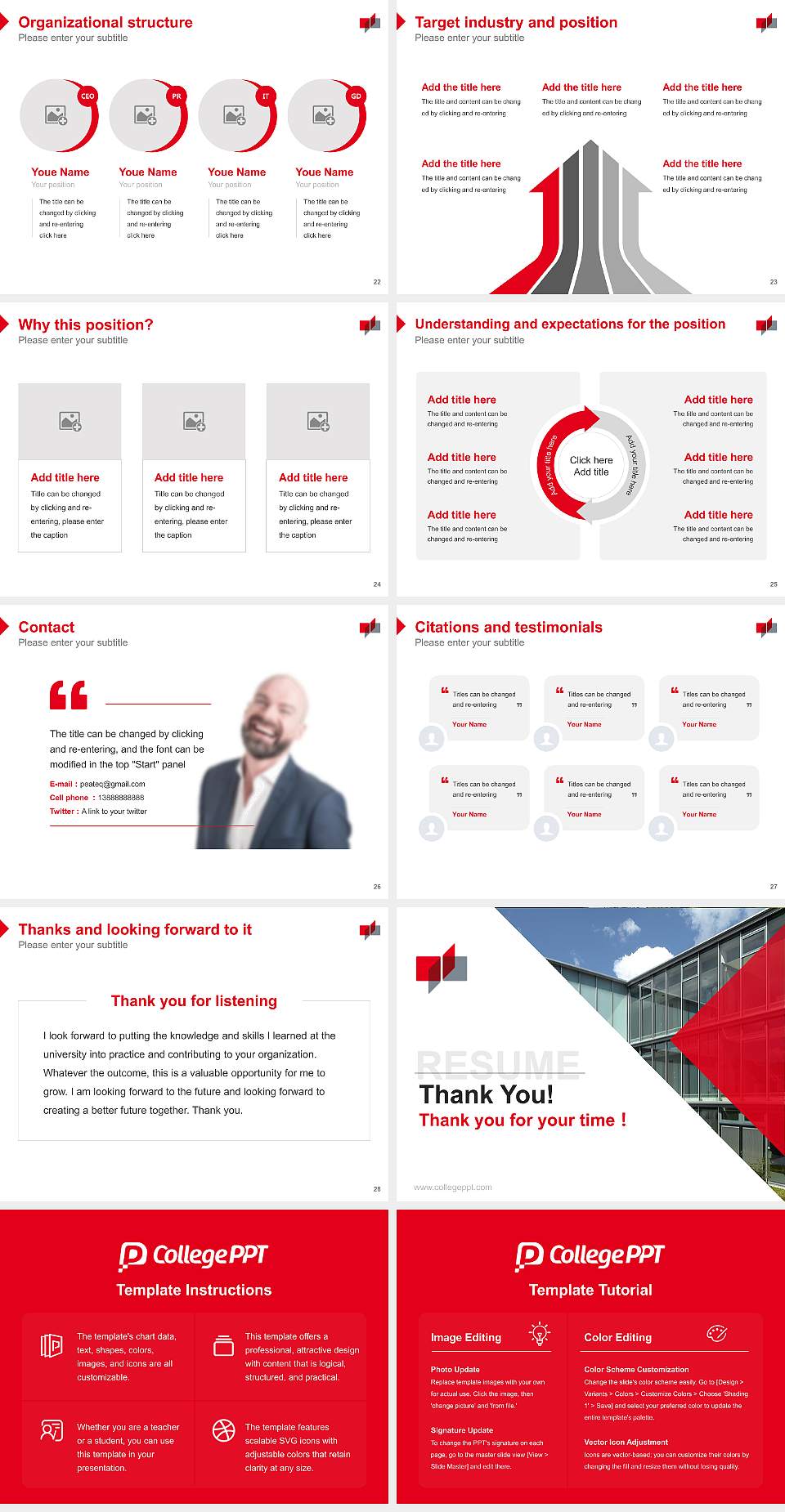 Baden-Württemberg Cooperative State University – Ravensburg campus Resume PPT Template4:3 ratio PPT effect preview image4