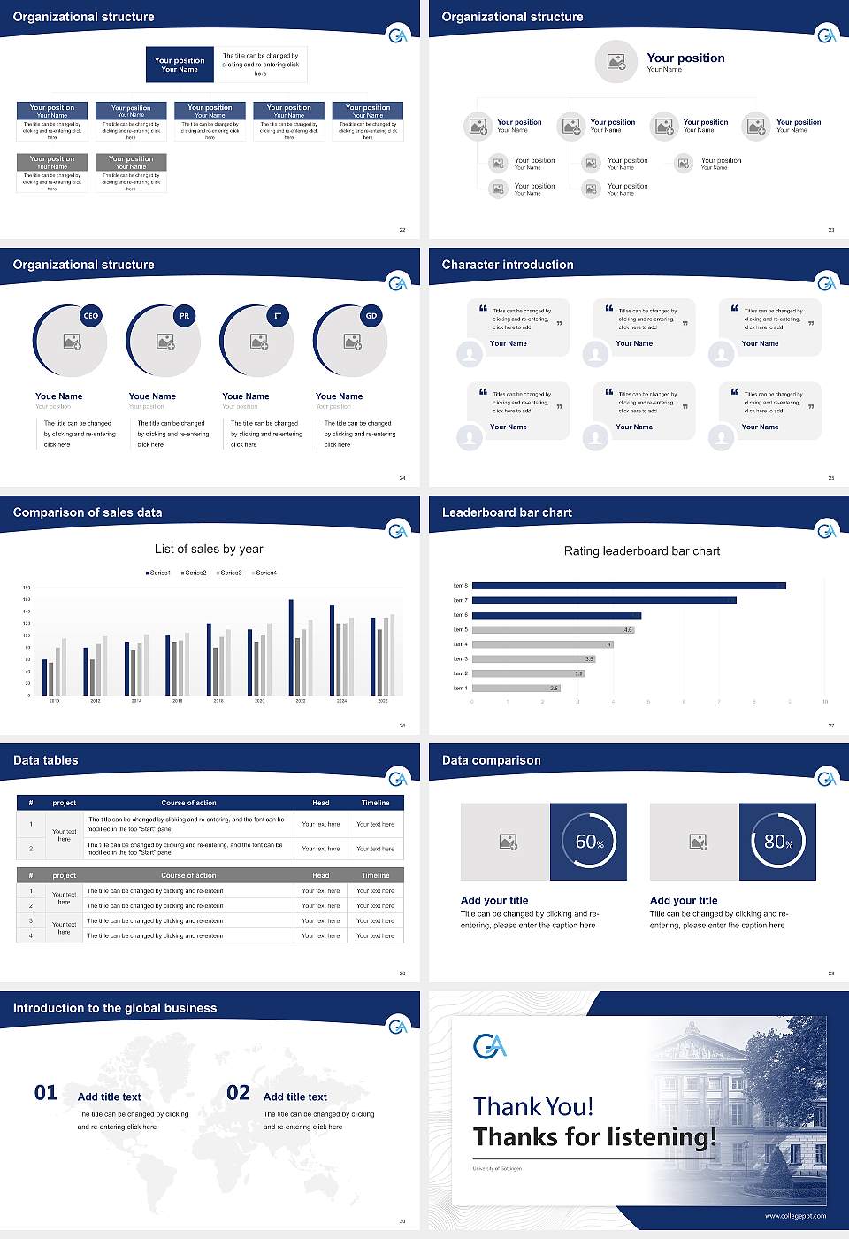 University of Göttingen Academic Presentation/Research Findings Report PPT Template16:9 ratio PPT effect preview image4