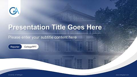 University of Göttingen Lecture Sharing and Networking Event PPT Template