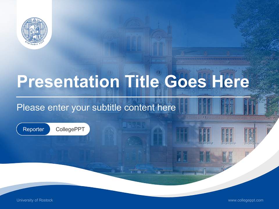 University of Rostock Lecture Sharing and Networking Event PPT Template4:3 ratio PPT effect preview image4