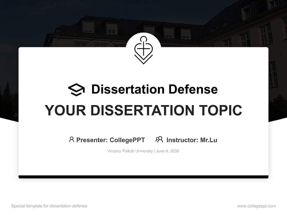 Vinzenz Pallotti University Graduation Thesis Defense PPT Template4:3 ratio PPT effect preview image7