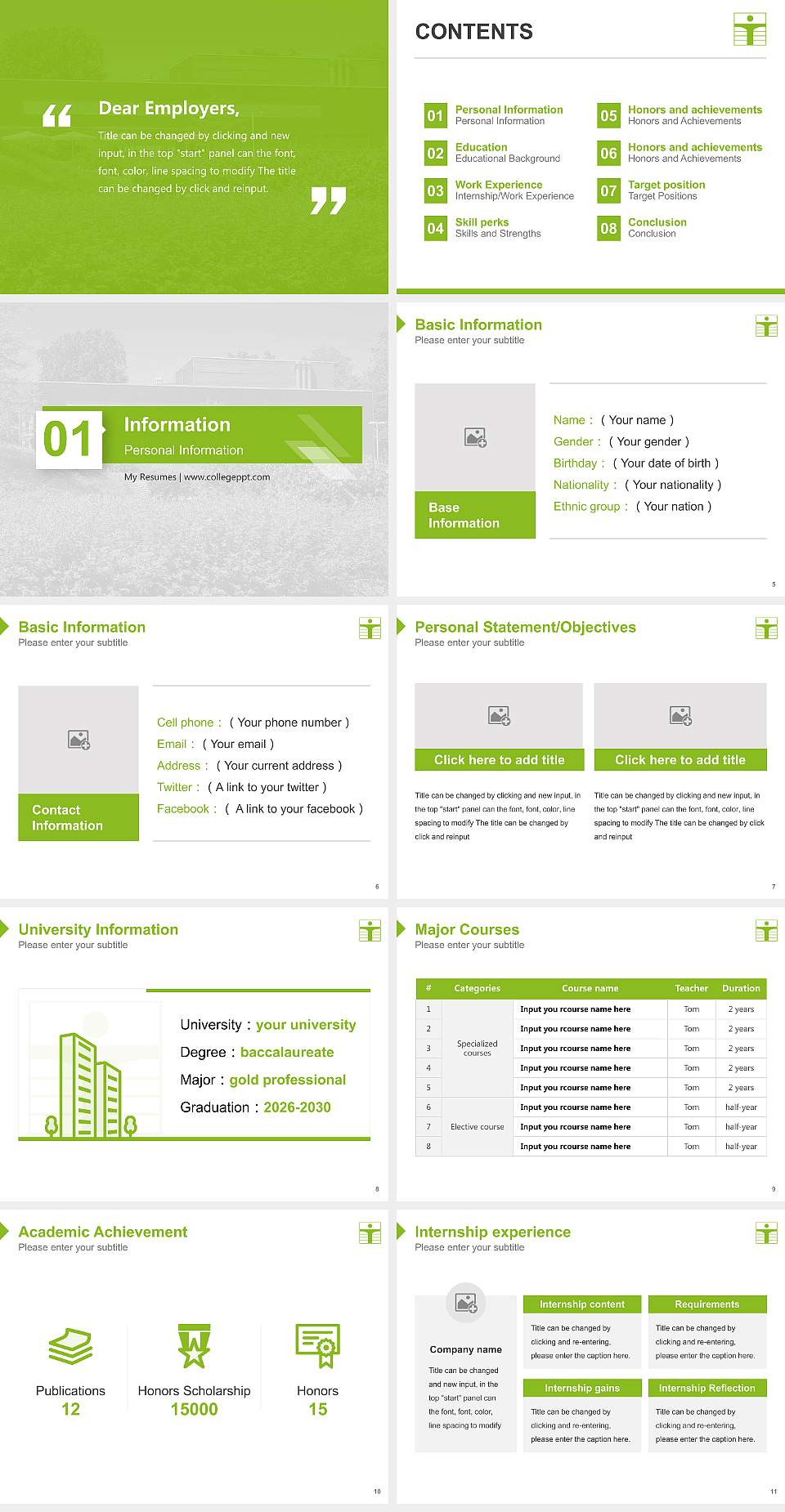 Zittau_Görlitz University of Applied Sciences – Görlitz campus Resume PPT Template4:3 ratio PPT effect preview image2