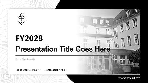 Vinzenz Pallotti University Academic Presentation/Research Findings Report PPT Template