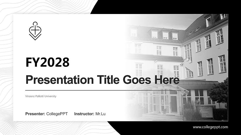 Vinzenz Pallotti University Academic Presentation/Research Findings Report PPT Template16:9 ratio PPT effect preview image