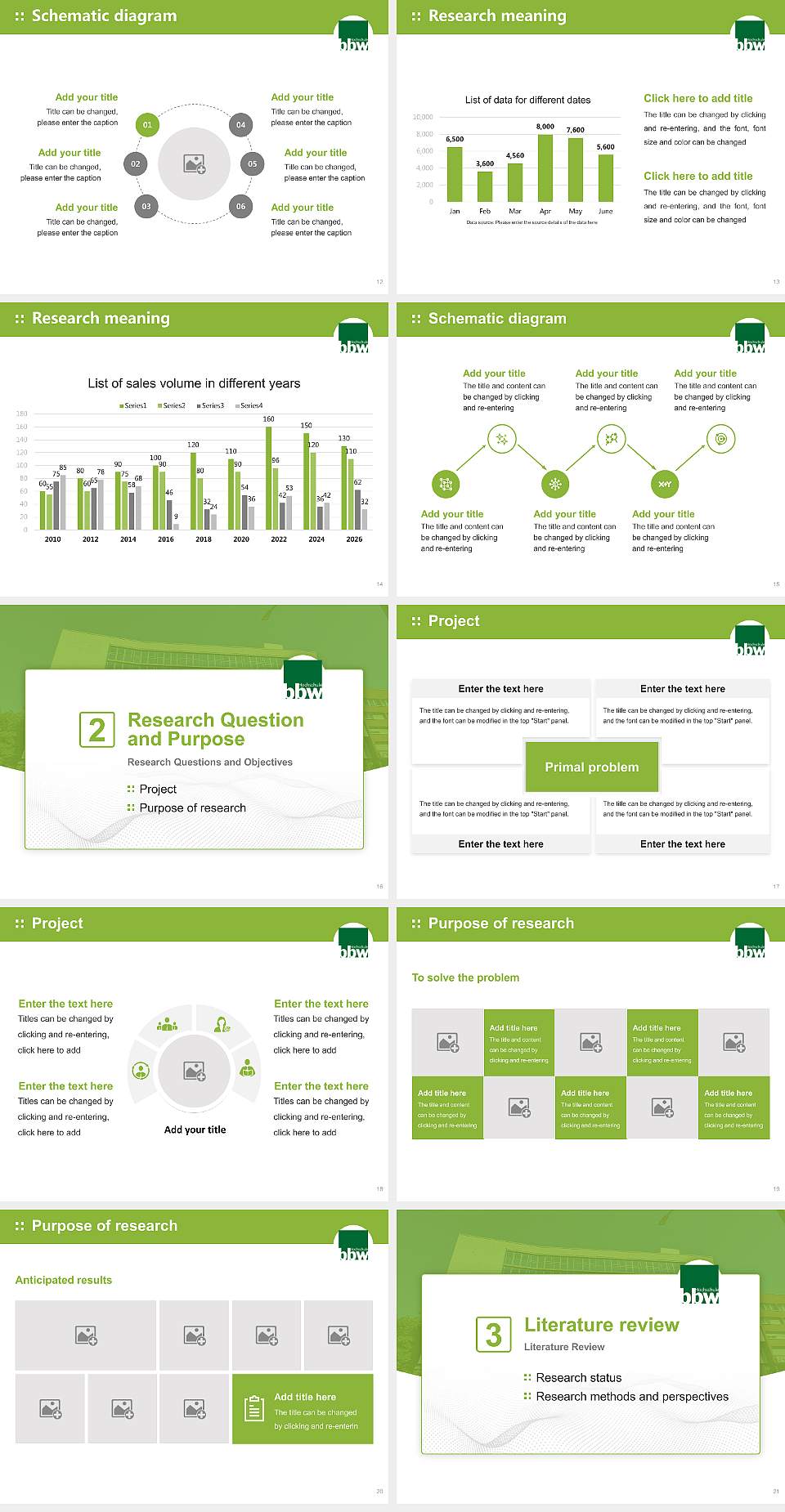 bbw University of Applied Sciences Graduation Thesis Defense PPT Template4:3 ratio PPT effect preview image3