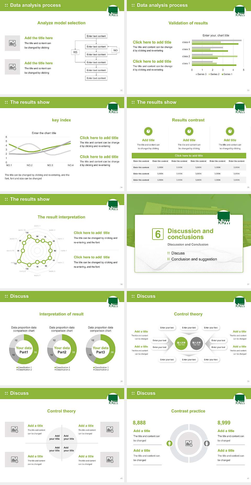bbw University of Applied Sciences Graduation Thesis Defense PPT Template4:3 ratio PPT effect preview image5