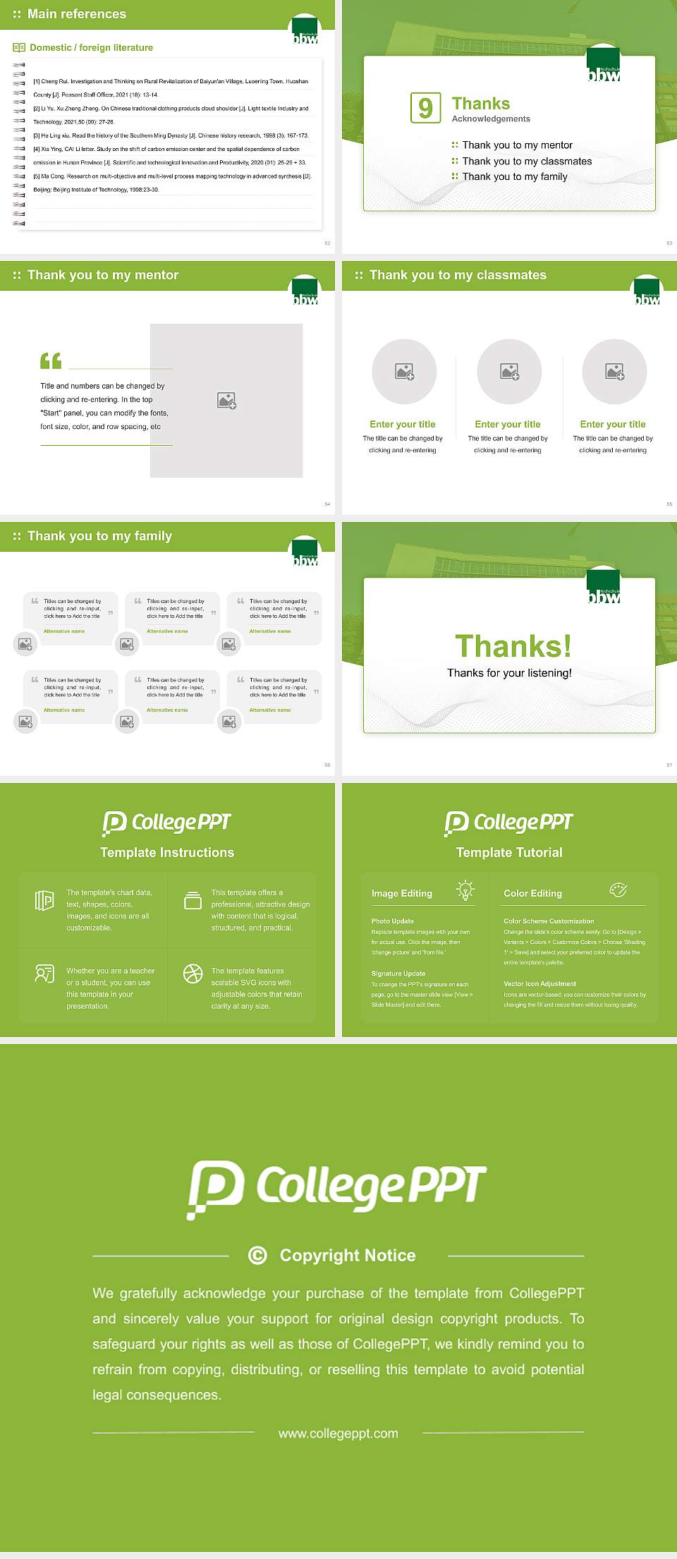 bbw University of Applied Sciences Graduation Thesis Defense PPT Template4:3 ratio PPT effect preview image7