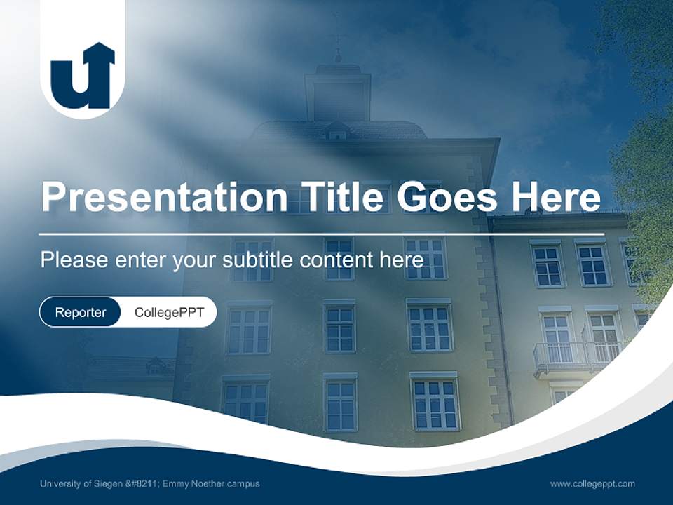 University of Siegen – Emmy Noether campus Lecture Sharing and Networking Event PPT Template4:3 ratio PPT effect preview image4