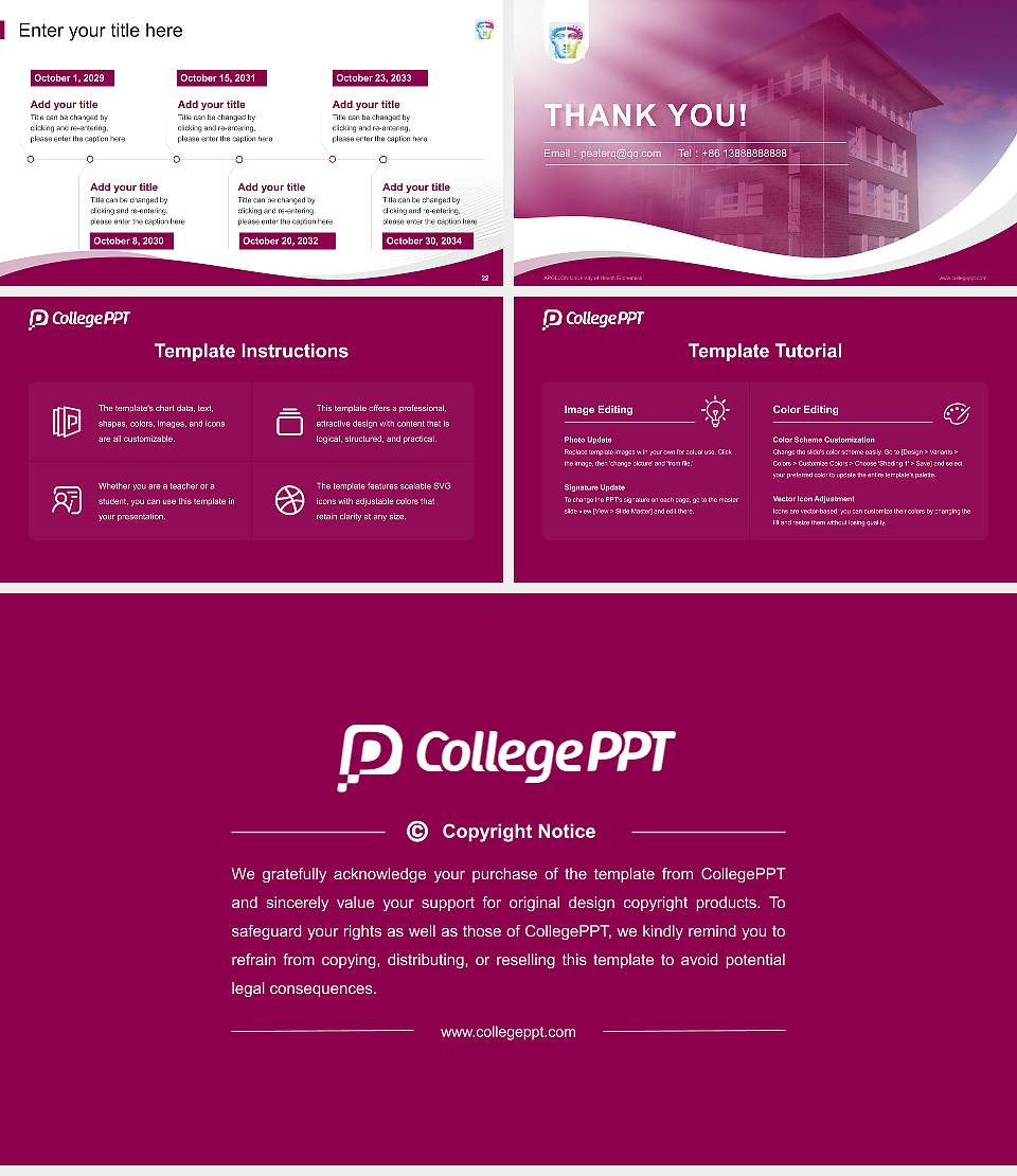 APOLLON University of Health Economics Lecture Sharing and Networking Event PPT Template16:9 ratio PPT effect preview image4