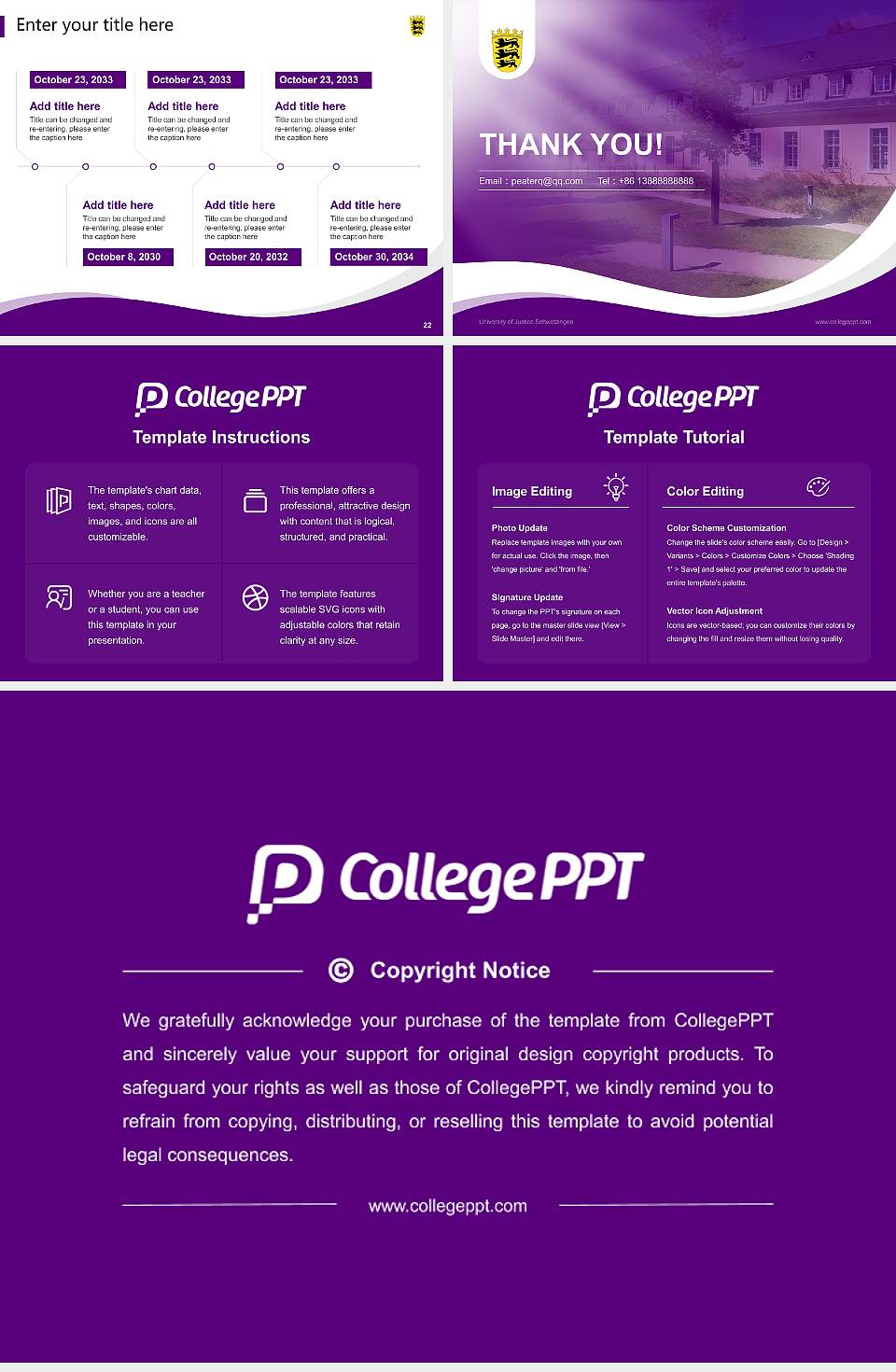 University of Justice Schwetzingen Lecture Sharing and Networking Event PPT Template4:3 ratio PPT effect preview image4