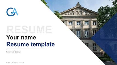 University of Göttingen Resume PPT Template
