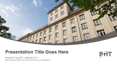 Berlin University of Applied Sciences and Technology Course/Courseware Creation PPT Template