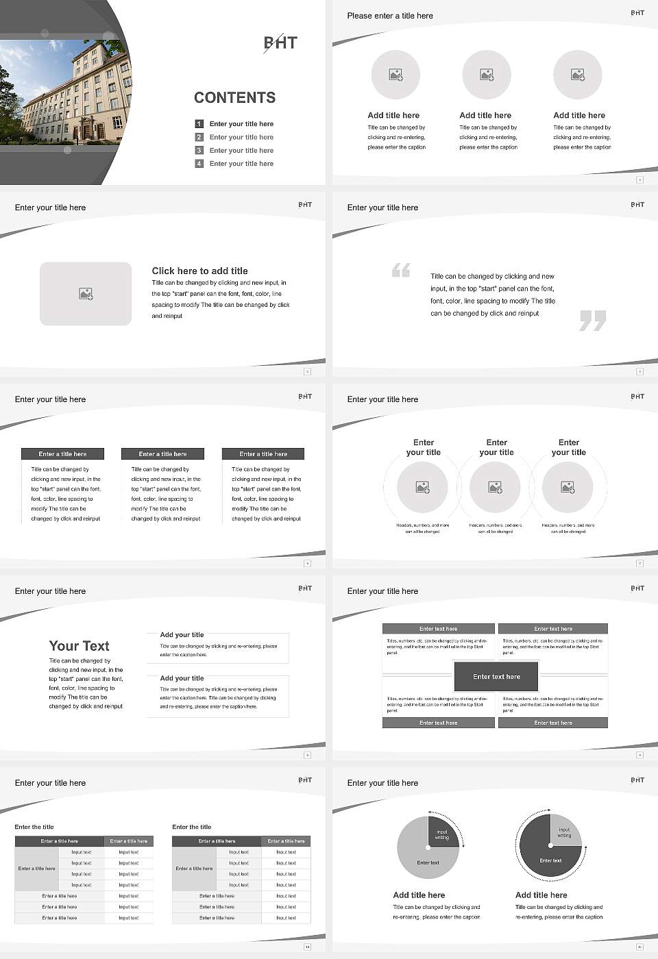Berlin University of Applied Sciences and Technology Course/Courseware Creation PPT Template16:9 ratio PPT effect preview image2