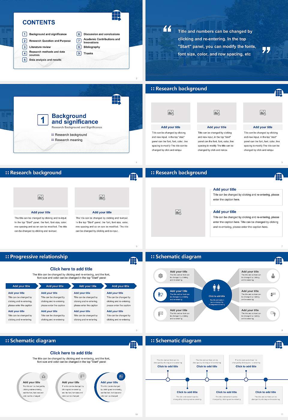 accadis University of Applied Sciences Bad Homburg Graduation Thesis Defense PPT Template16:9 ratio PPT effect preview image2