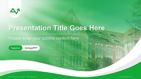 AKAD University Stuttgart – State Approved Lecture Sharing and Networking Event PPT Template