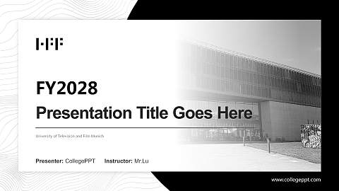 University of Television and Film Munich Academic Presentation/Research Findings Report PPT Template