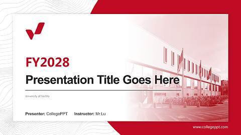 University of Vechta Academic Presentation/Research Findings Report PPT Template