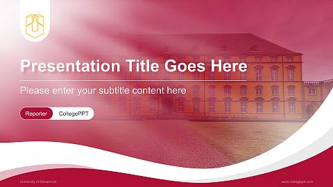 University of Osnabrück Lecture Sharing and Networking Event PPT Template