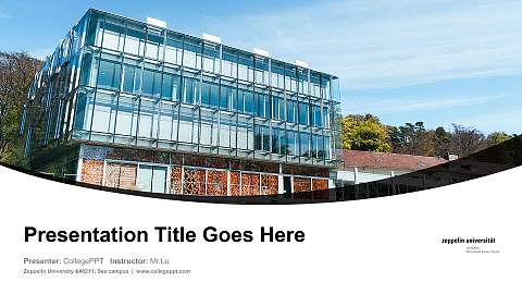 Zeppelin University – See campus Course/Courseware Creation PPT Template