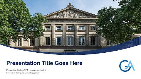 University of Göttingen Course/Courseware Creation PPT Template