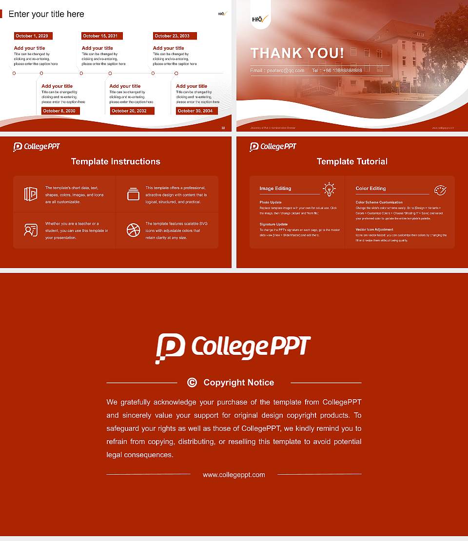 University of Public Administration Bremen Lecture Sharing and Networking Event PPT Template16:9 ratio PPT effect preview image4