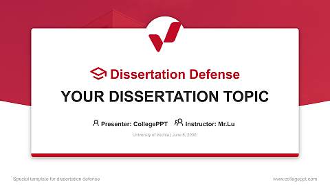 University of Vechta Graduation Thesis Defense PPT Template