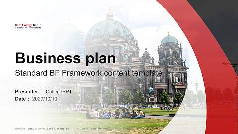Bard College Berlin, A Liberal Arts University Competition/Entrepreneurship Contest PPT Template