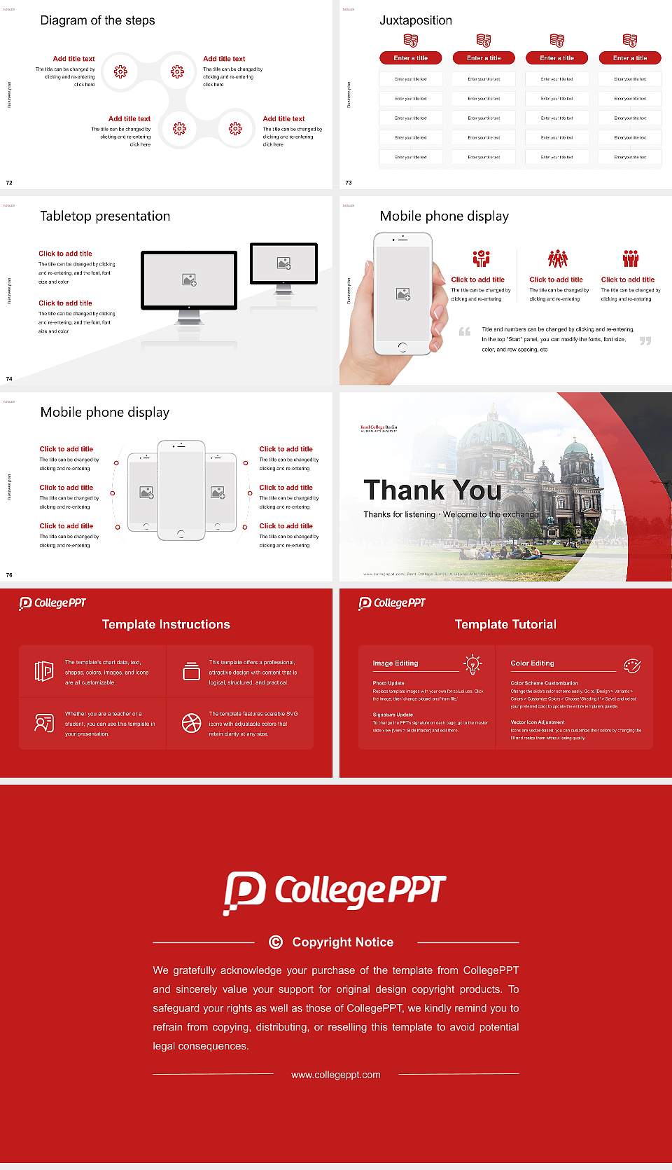 Bard College Berlin, A Liberal Arts University Competition/Entrepreneurship Contest PPT Template16:9 ratio PPT effect preview image9