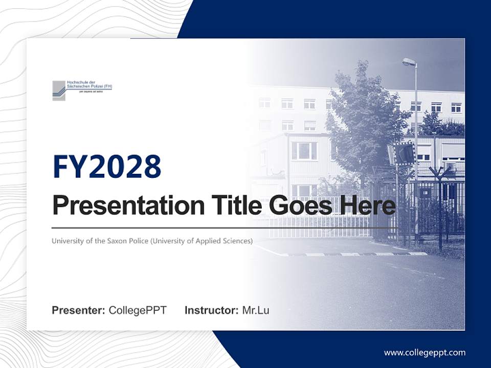 University of the Saxon Police (University of Applied Sciences) Academic Presentation/Research Findings Report PPT Template4:3 ratio PPT effect preview image5