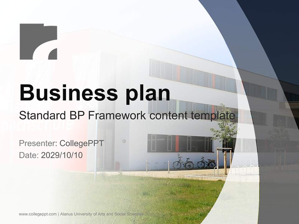 Alanus University of Arts and Social Sciences Competition/Entrepreneurship Contest PPT Template4:3 ratio PPT effect preview image9