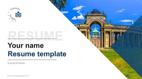 University of Potsdam Resume PPT Template