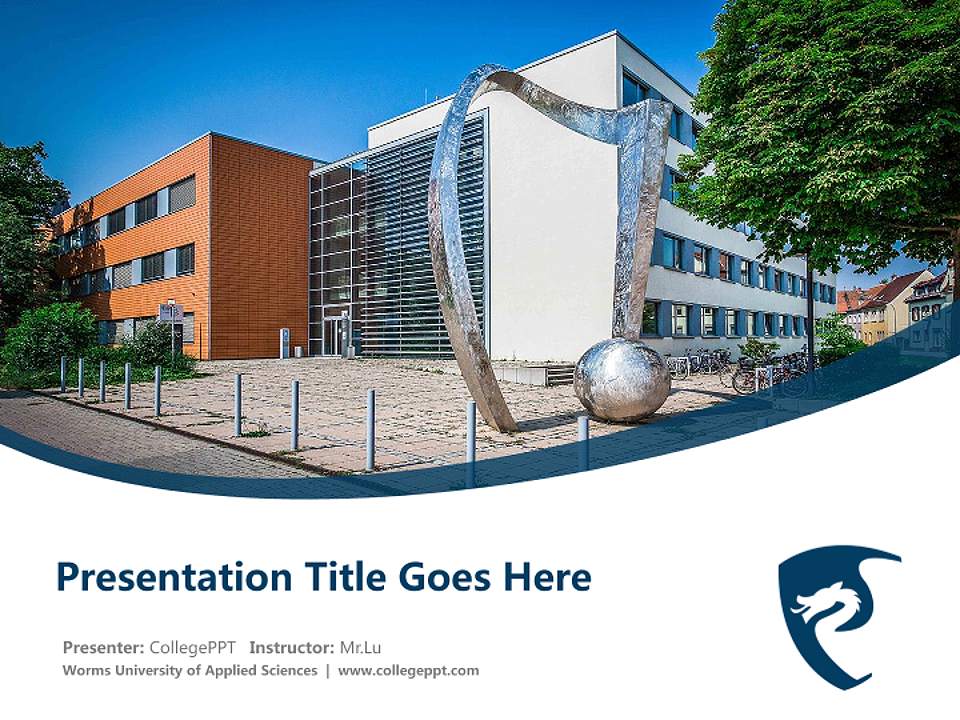 Worms University of Applied Sciences Course/Courseware Creation PPT Template4:3 ratio PPT effect preview image5