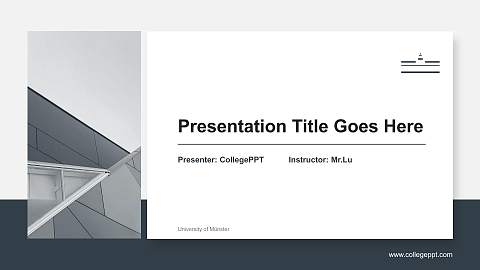 University of Münster General PPT Template