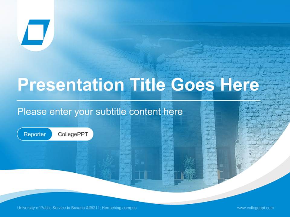 University of Public Service in Bavaria – Herrsching campus Lecture Sharing and Networking Event PPT Template4:3 ratio PPT effect preview image4