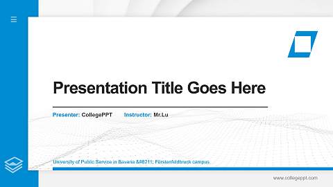 University of Public Service in Bavaria – Fürstenfeldbruck campus Thesis Proposal/Graduation Defense PPT Template